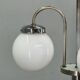 1930s Czech Art Deco Chandelier with Three Opaline Glass Globes