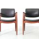Pair of Scandinavian teak armchairs, model 66