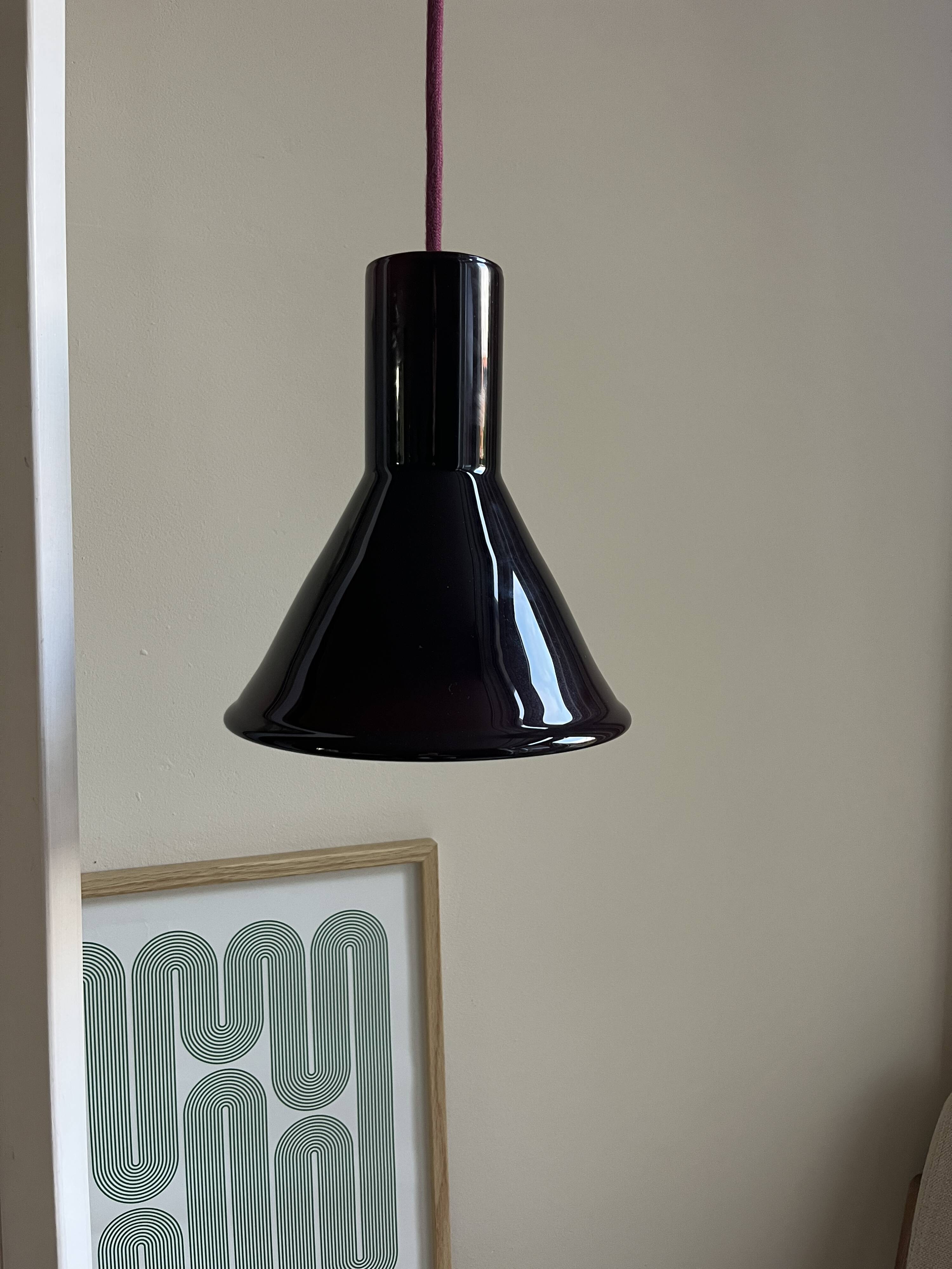 Vintage Holmegaard P&T Pendant - Michael Bang - Danish design lamp