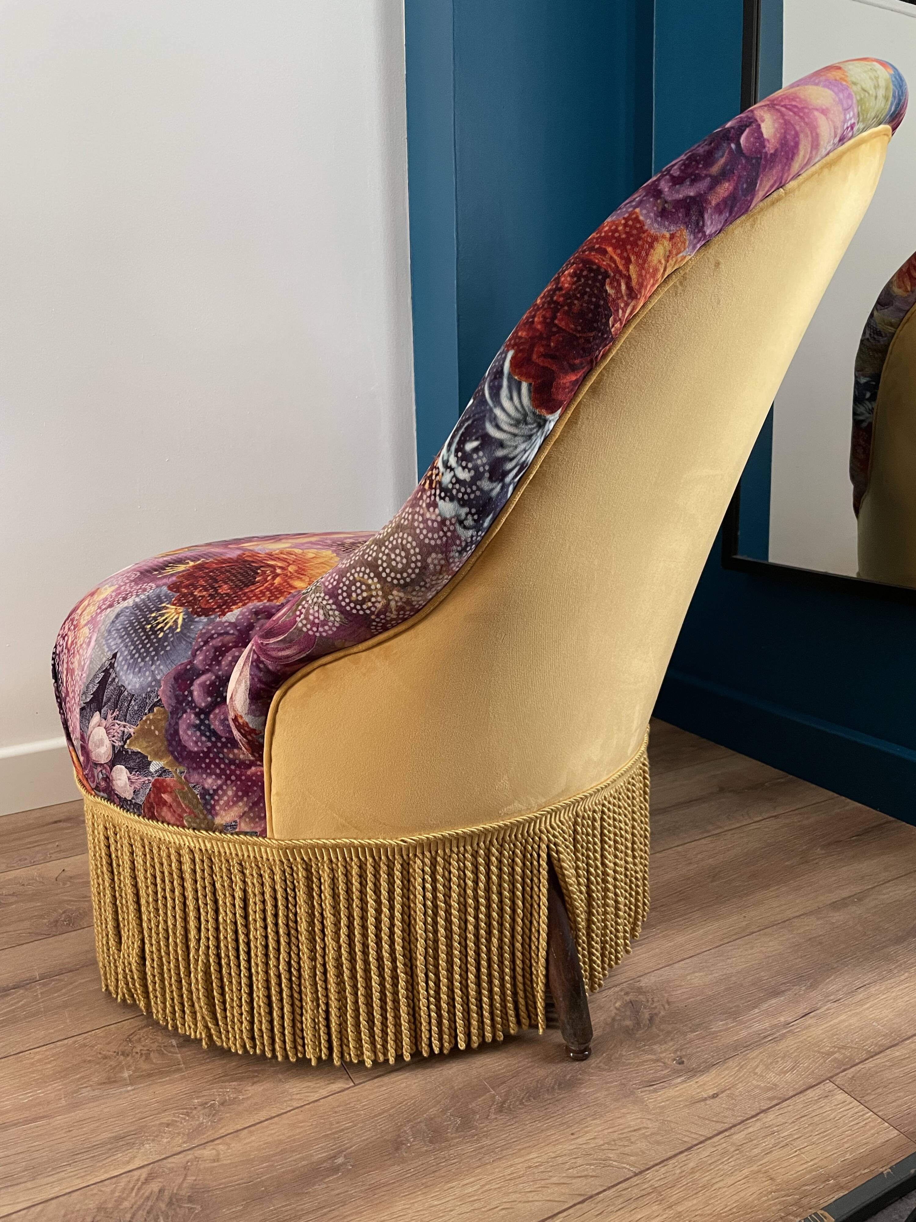 Humpback fireside chair