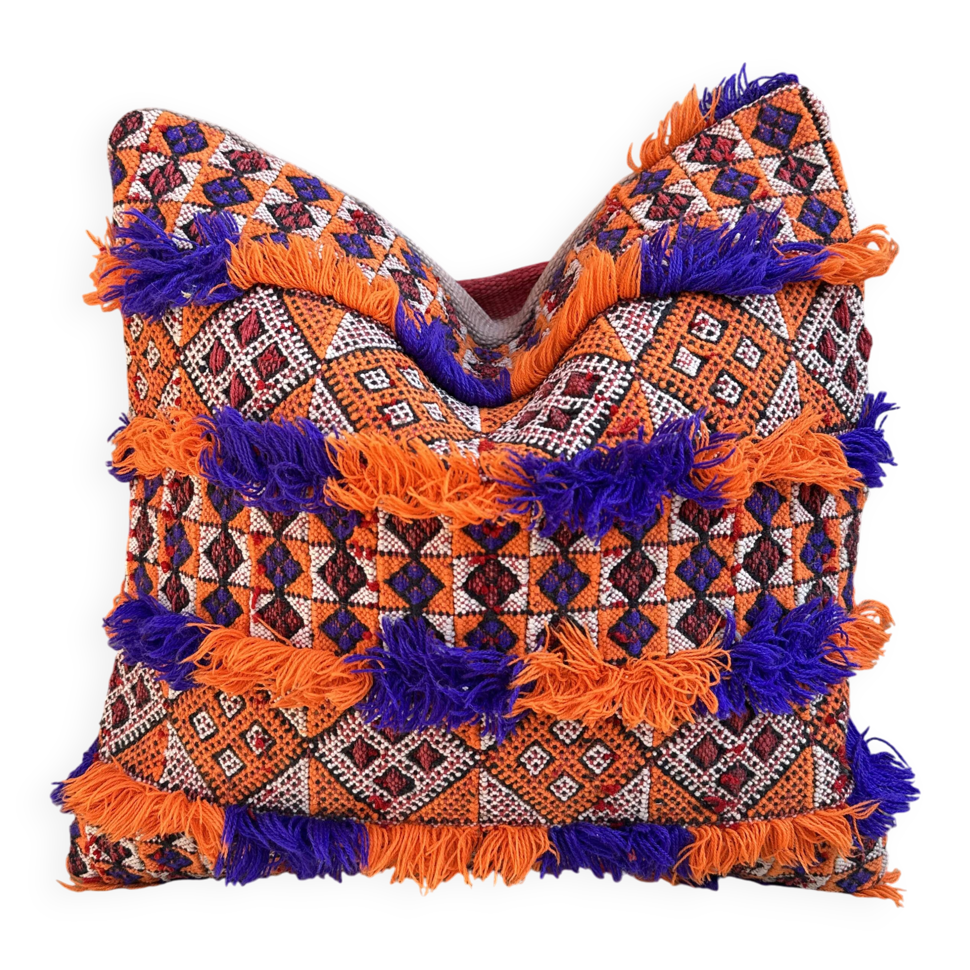 Vintage Moroccan Berber wool cushion cover