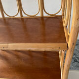 1960s-70s rattan shelf