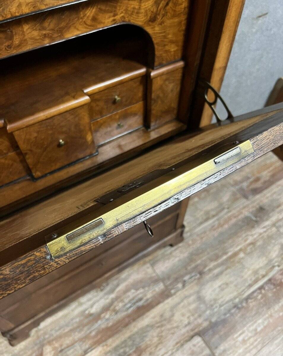 Louis Philippe period mahogany ogee desk circa 1830