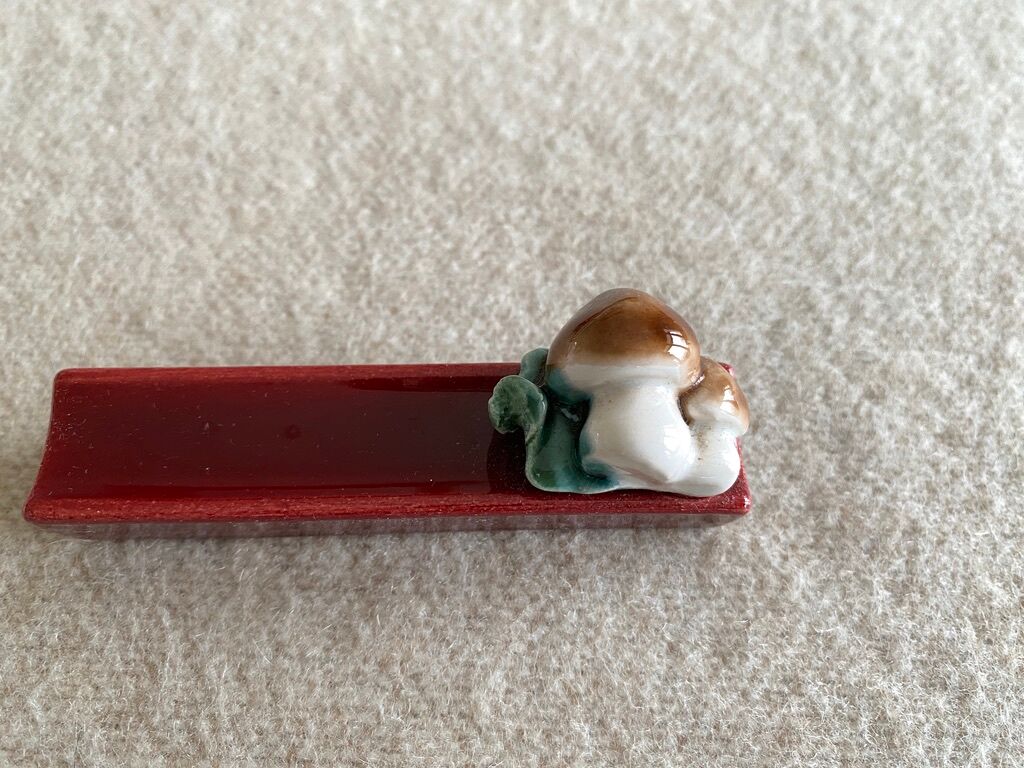 Box of 12 knife doors "vegetables" - earthenware - 8,5x2 cm