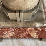 Art Deco marble and glass lamp, 1920s-30s