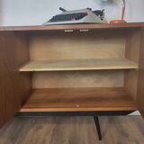 Scandinavian teak and metal sideboard