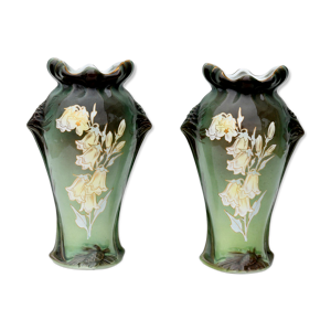Paire de vases en céramique