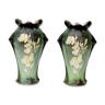 Pair of ceramic vases from Luneville