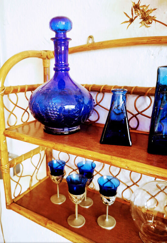 Blue carafe
