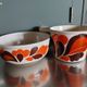 Complete fondue set from the 70's in cast iron - le creuset