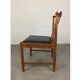 4 Scandinavian teak chairs with slats from the 1960s.