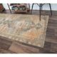 Turkish Orange Oushak Vintage Runner Orange 95x318