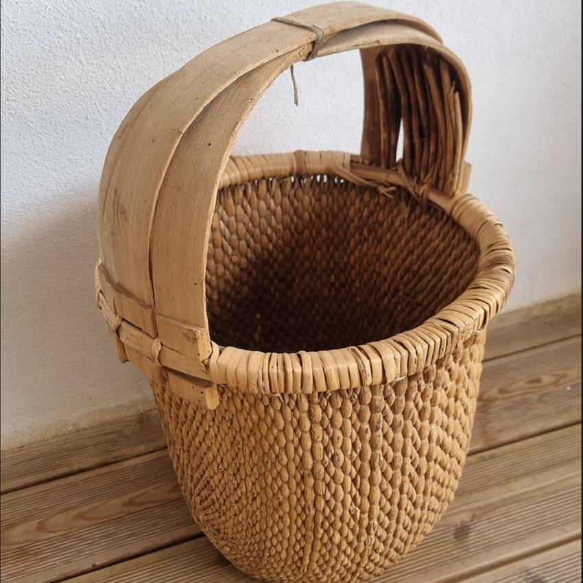 Old Chinese rice basket, Wabi Sabi