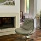 Fauteuil design vintage daya bontempi italie.