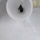 Superb set of three Holmegaard white opaline glass pendant lights