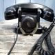 Phone has dial in bakelite