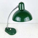 Mid-century green metal ministerial desk lamp by A. R. Torino, Italy, 1950s.