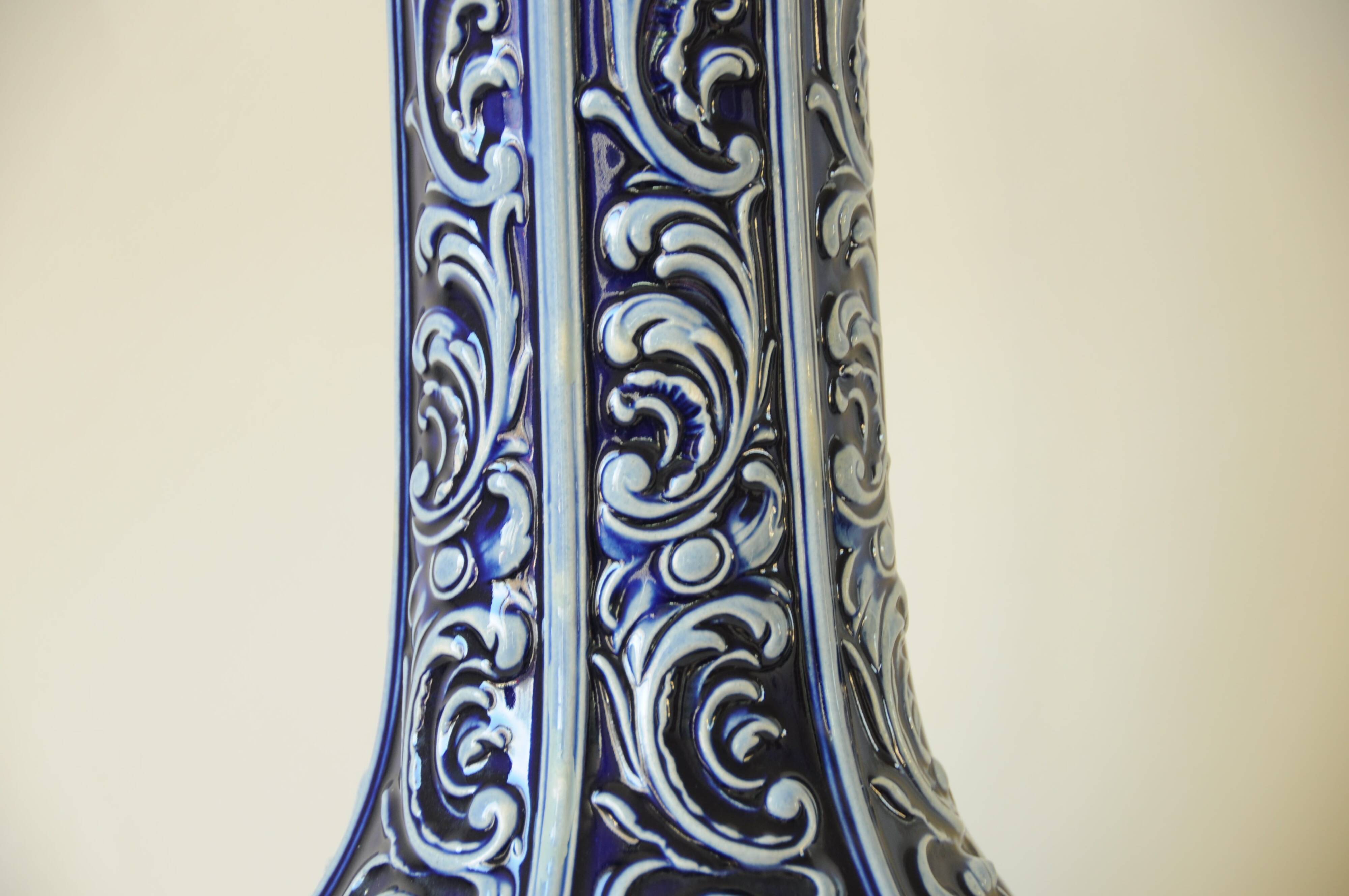 Vase Floral Marzi & Remy - West Germany - Céramique en en Grès de Sel