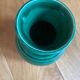 Green ceramic vase