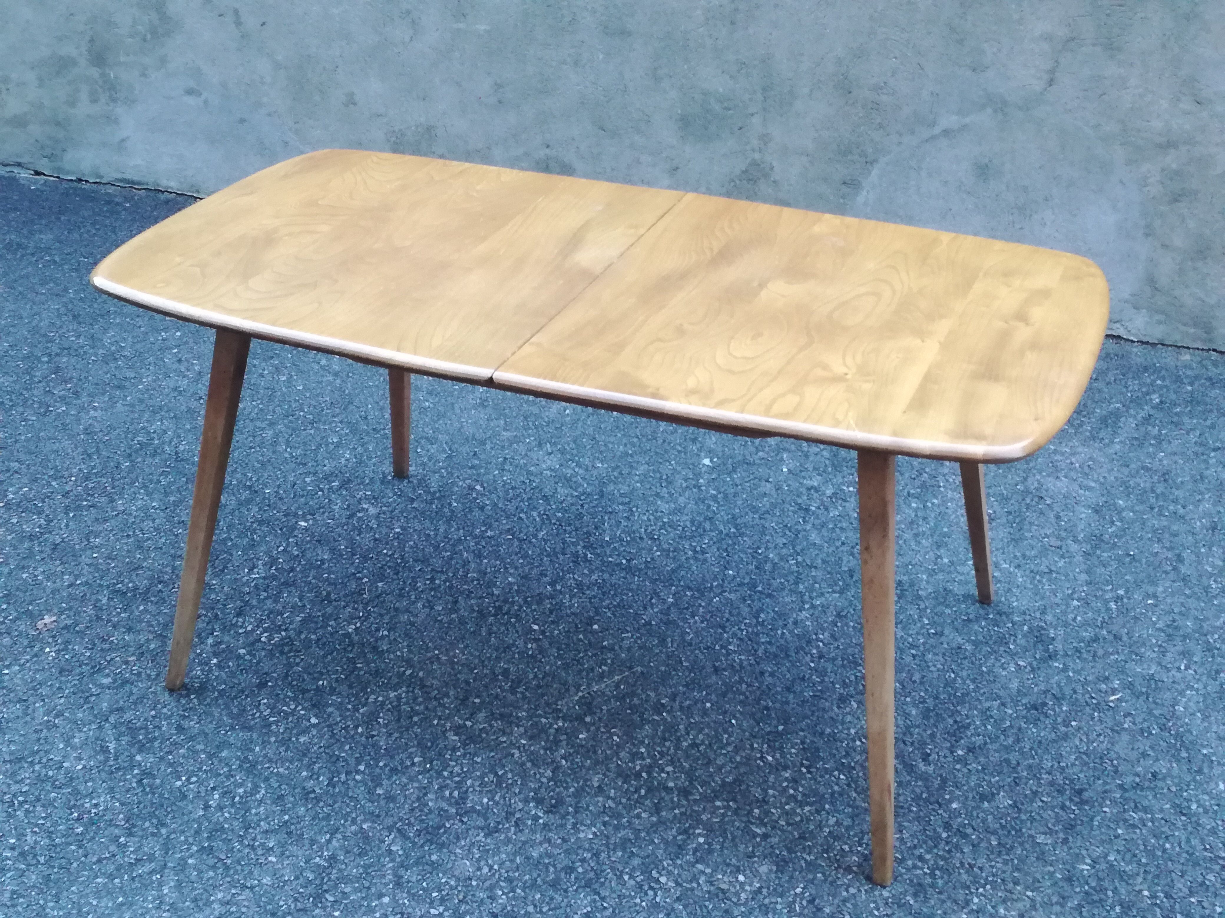 Table rectangulaire pieds compas extensible