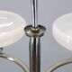 1950s Chrome and Glass Chandelier by Drukov, Czechoslovakia
