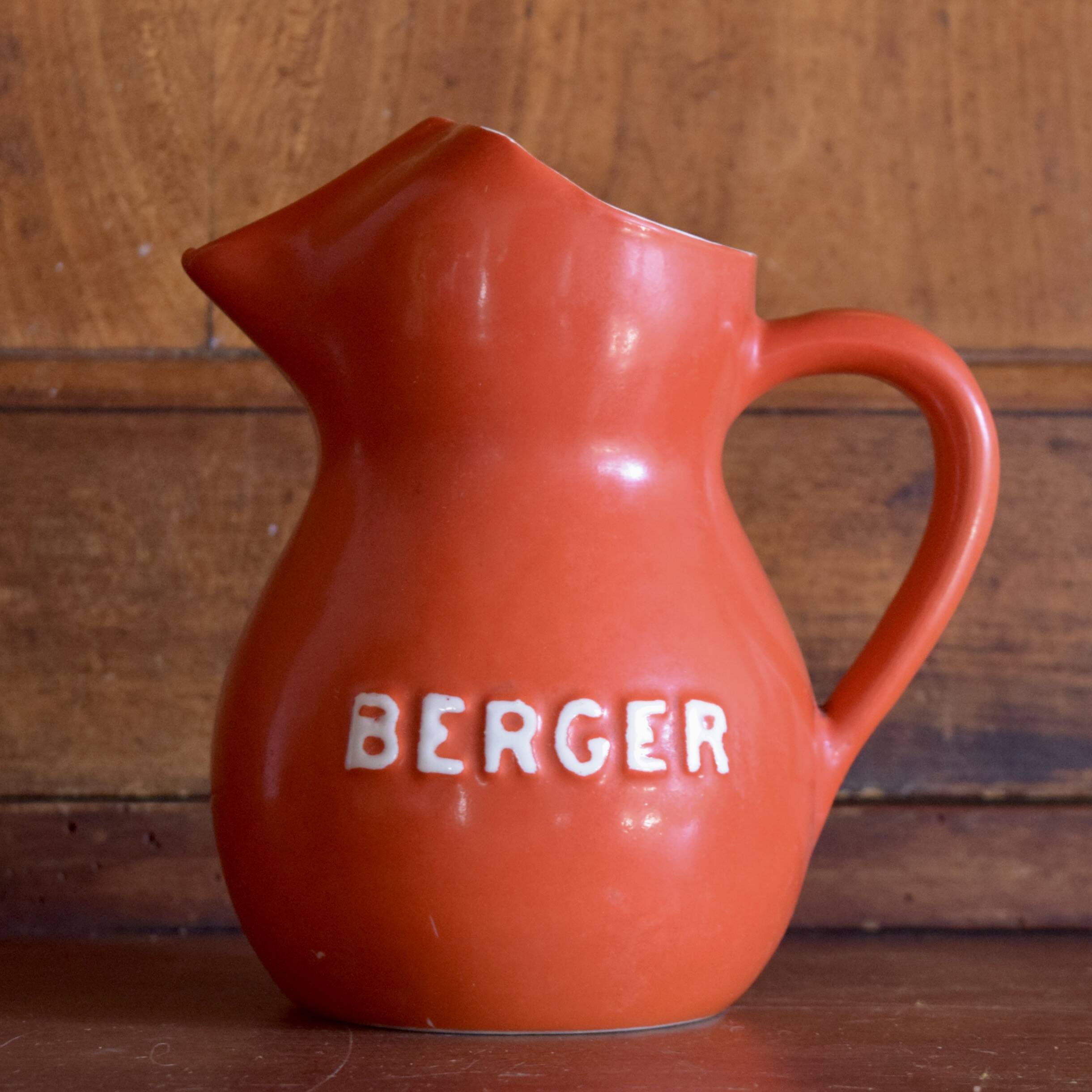 BERGER - Advertising Pichelt in red ceramic - 1960