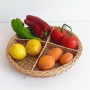 Rustic French Provence Wicker Basket Centerpiece / Vide-Poche – Mid 20th Century