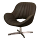 Rohé Chocolate Brown Leatherette Vintage Design Lounge Chair, 1960s