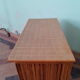Commode vintage rotin et bambou années 50