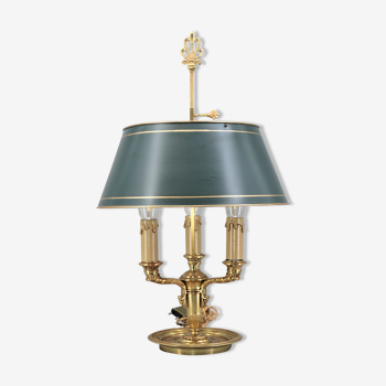 Lampe bouillotte bronze doré style Empire