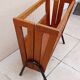 Coffre a jouets bois scoubidou vintage