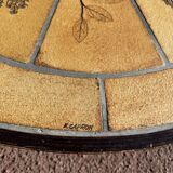 Oval coffee table Roger Capron model Herbier