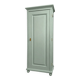 Parisian bonnetière, solid pine, Art Deco, renovated, grey-green.