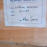 Landscape painting oil on panel