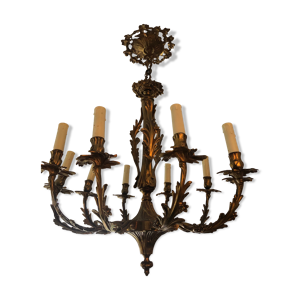 lustre en bronze dix