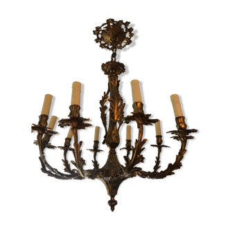 Bronze chandelier ten lights