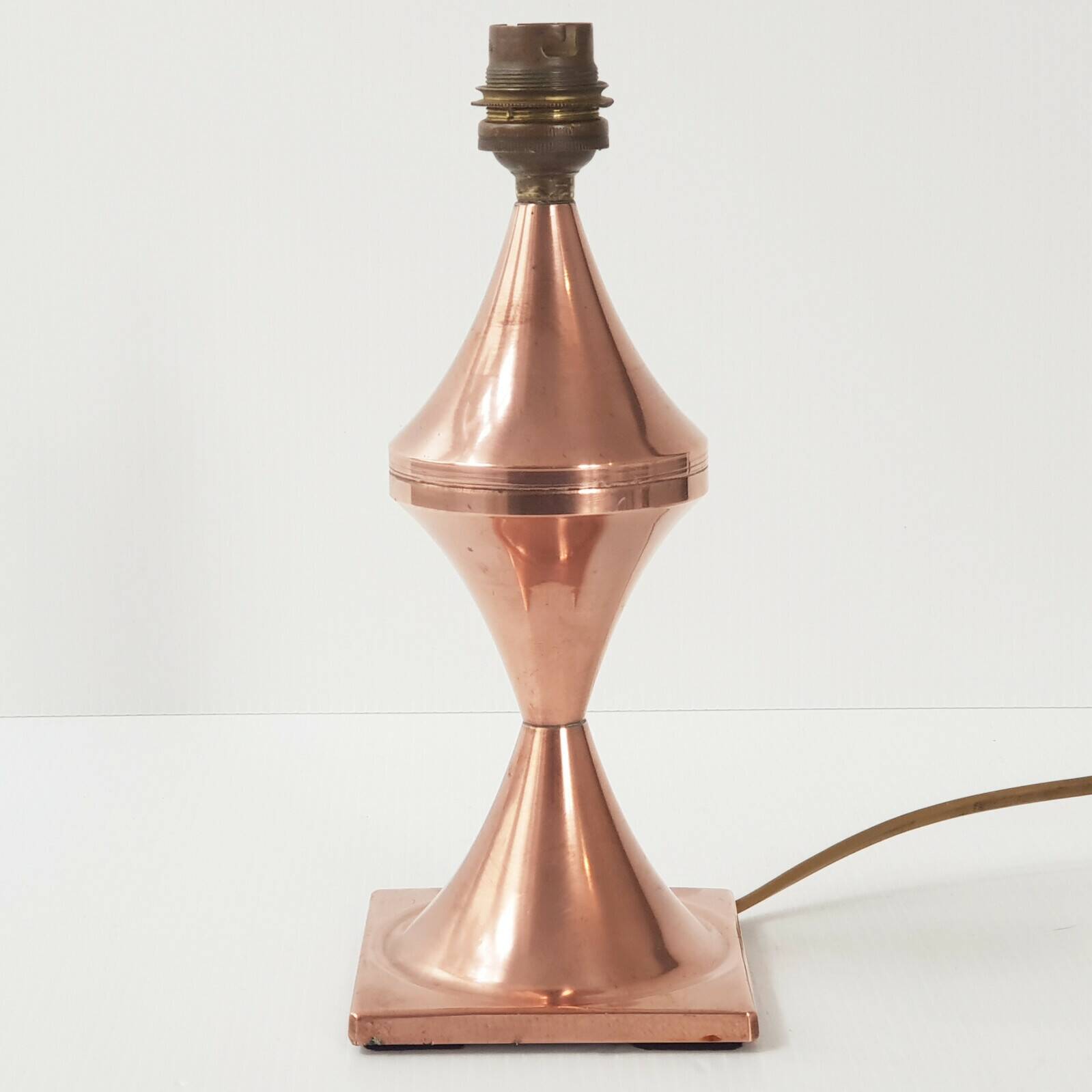 DIABOLO TABLE LAMP 1950 VINTAGE IN SOLID BRASS 50S 1950S 1950S YEARS