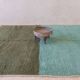 Tapis Monochrome vert et turquoise - 265 x 223 cm