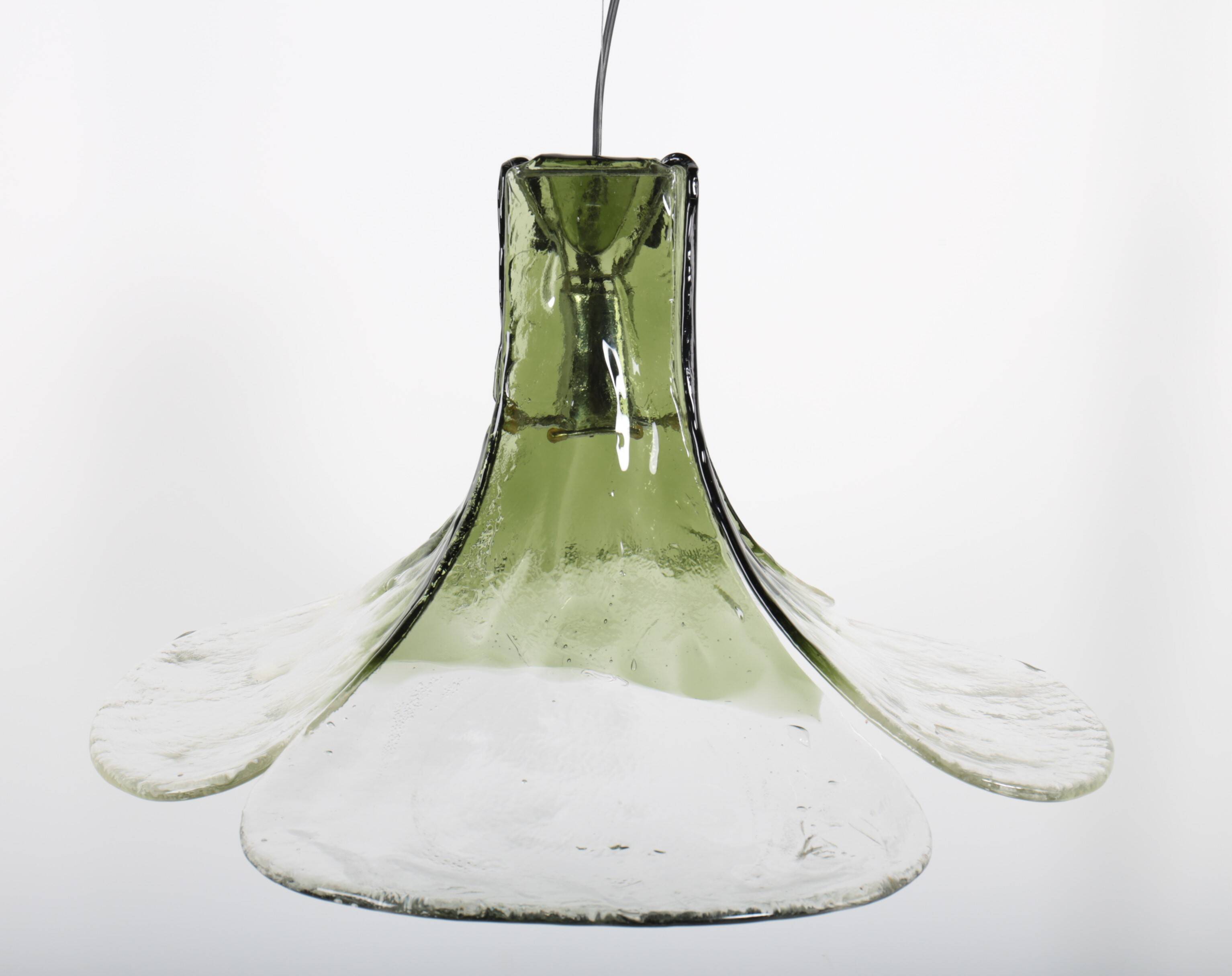 LS 185 pendant light by Carlo Nason for Mazzega, Italy, 1970s
