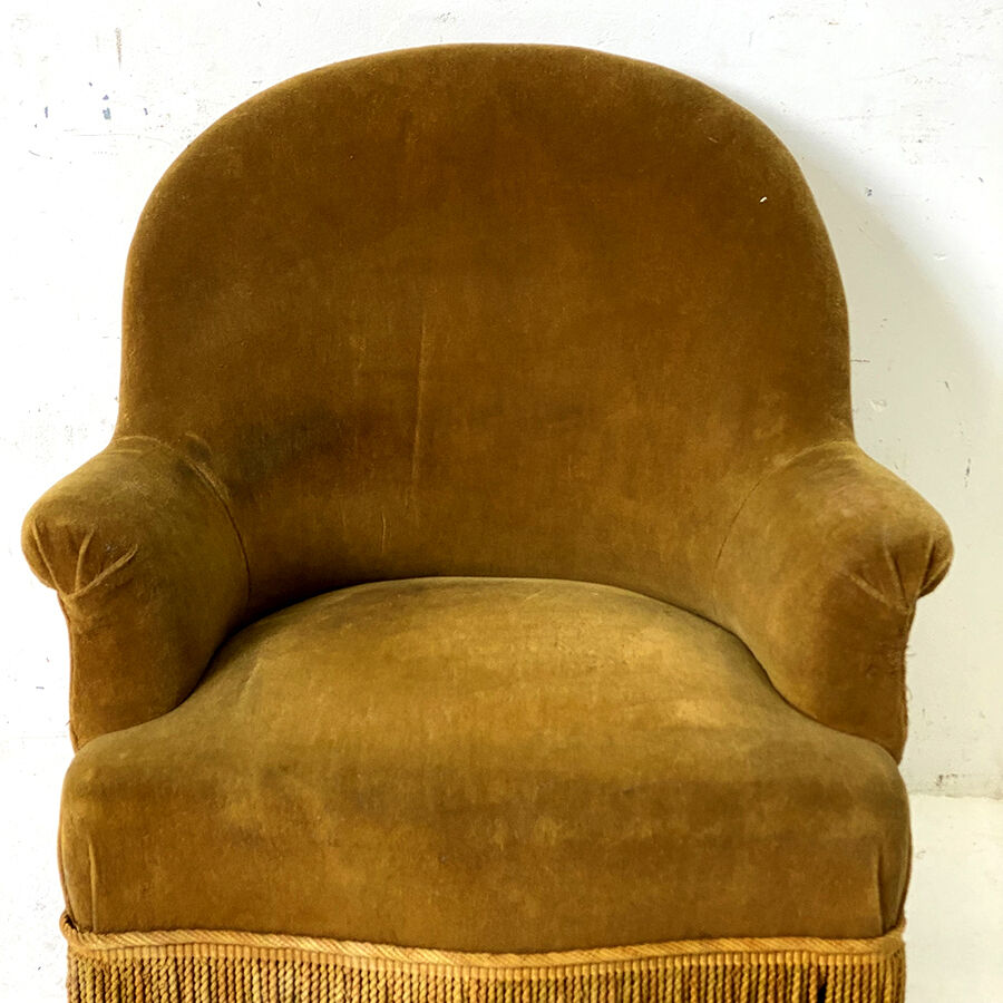 Toad armchair ochre
