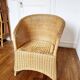 Fauteuil en rotin vintage