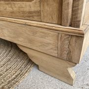 Art Deco wardrobe in raw oak wood