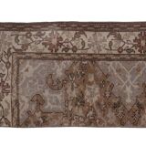 distressed turkish oushak rug runner 2' x 7'10"