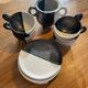 Set of 6 coffee/tea cups with sugar bowl - Vallauris