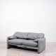 Ensemble de sièges en cuir « Maralunga » de Vico Magistretti pour Cassina