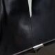 Pierre Paulin F444 chaise longue in black leather - All original, Vintage