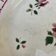 Floral patterned plate with rose buds Sarreguemines Digoin