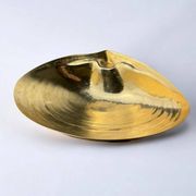 Art deco shell vide-poche in brass, Italy, 1970s