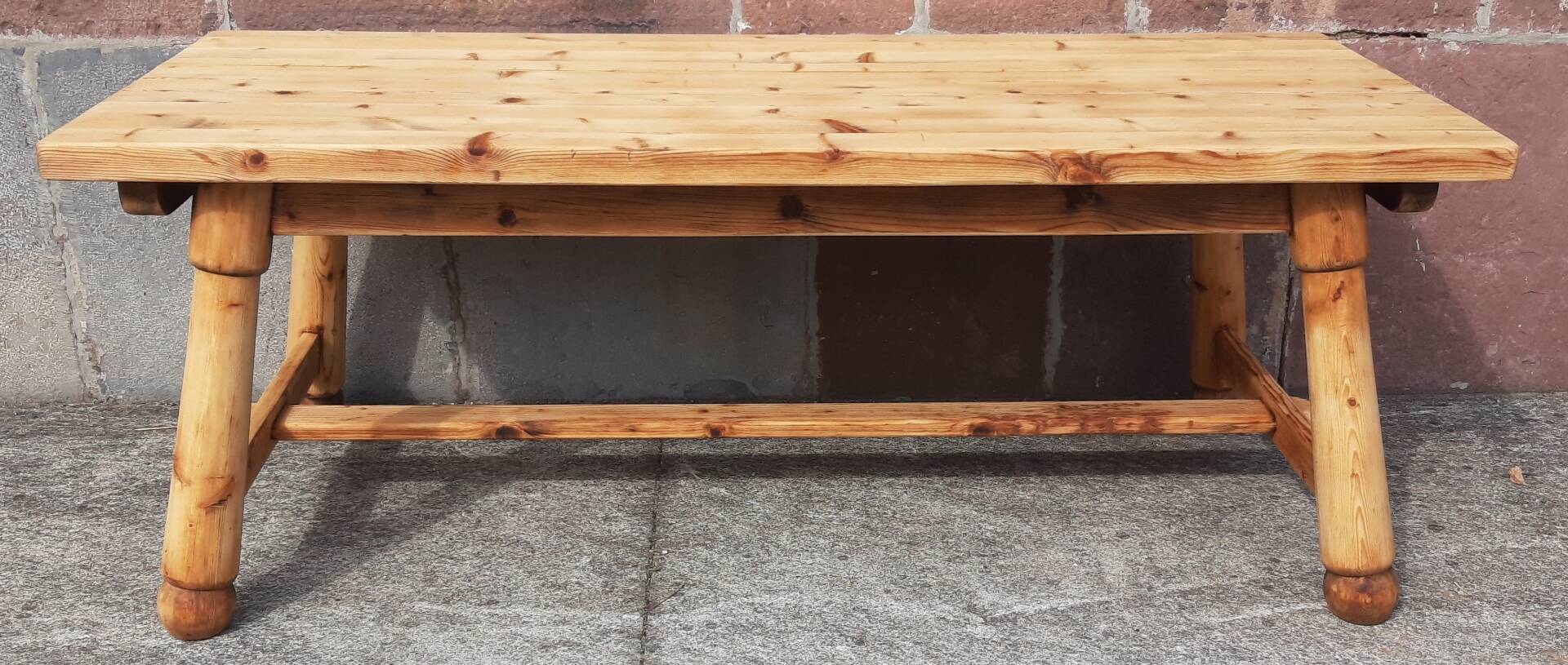 Brutalist table by Georges Robert (2 metres)