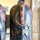 Paire de masques africaines en bois